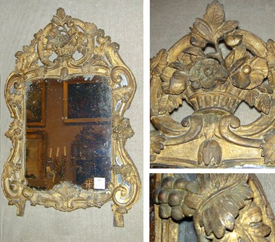 Lot 195 - Louis XV Gilt-Wood Mirror 18th Century The...