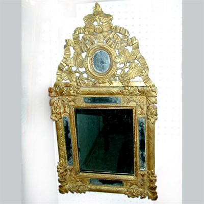 Lot 333 - Louis XIV Gilt-Wood Mirror 18th Century The...