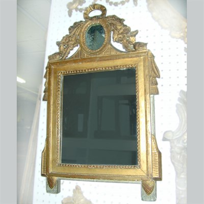 Lot 352 - Louis XVI Gilt-Wood Mirror Late 18th century...