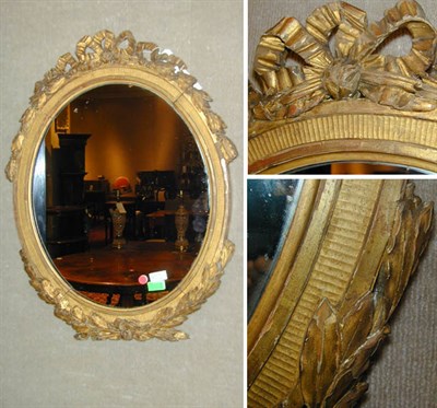 Lot 144 - Louis XVI Gilt Carved Wood Mirror