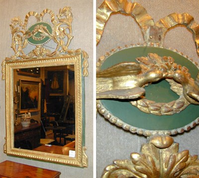 Lot 583 - Louis XVI Painted and Parcel Gilt Mirror
