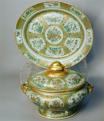 Lot 159 - Chinese Export Celadon Porcelain Covered...