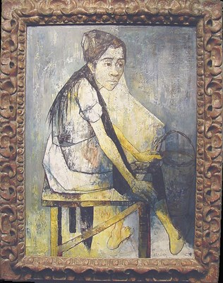 Lot 211 - Jean Jansem French, 1905-1990 JEUNE FEMME...