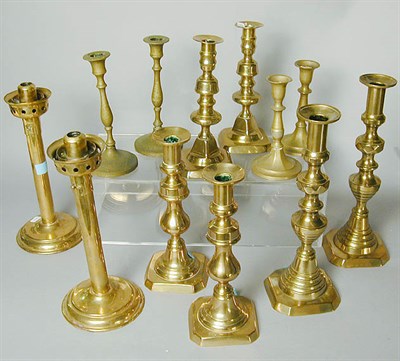 Lot 276 - Miscellaneous Group of Brass Candlesticks...