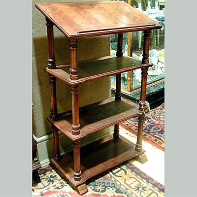 Lot 262 - Victorian Style Walnut Bookstand