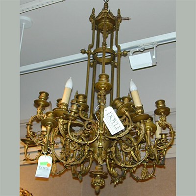 Lot 372 - Rococo Style BronzeTwenty-Five Light...