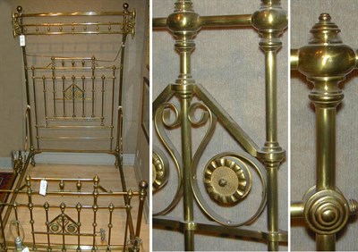 Lot 222A - Victorian Brass Tester Bed