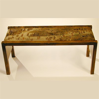 Lot 142 - Philip La Verne Low Table Decorated with a...