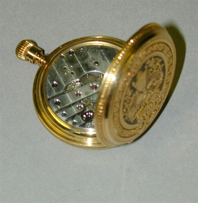 Lot 233 - Gold Pocketwatch 18 kt. yellow gold, the...