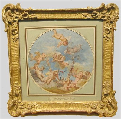 Lot 18 - Circle of Jean-Honore Fragonard PUTTI...