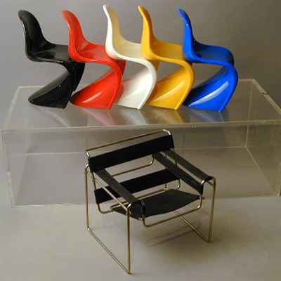 Lot 889 - Set of Five Vitra Design Museum Miniature...