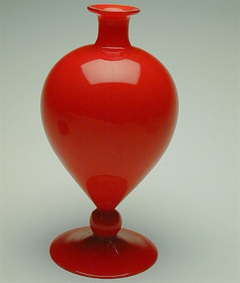 Lot 171 - Cenedese Glass Vase Of ovoid form, raised on a...