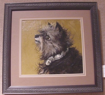 Lot 176 - Manner of Edward Armfield Terrier oil on...