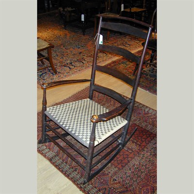 Lot 291 - Shaker No.7 Rocking Armchair Mt. Lebanon, New...