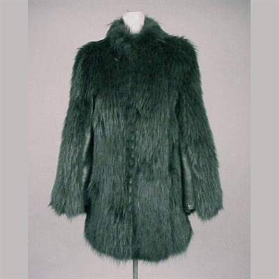 Lot 659 - Chanel Black Fur and Leather Chub Jacket 1980s...