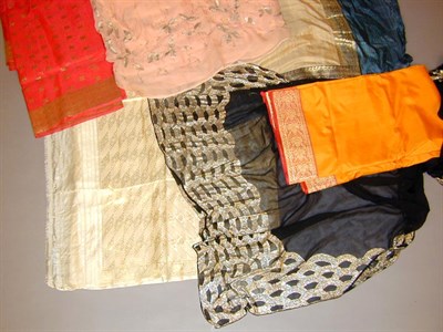 Lot 591 - Group of Saris Some French Comprising four...