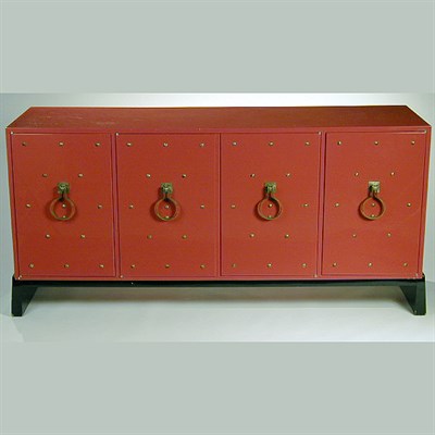 Lot 212 - Brass Mounted Lacquered Server Tommi Parzinger...