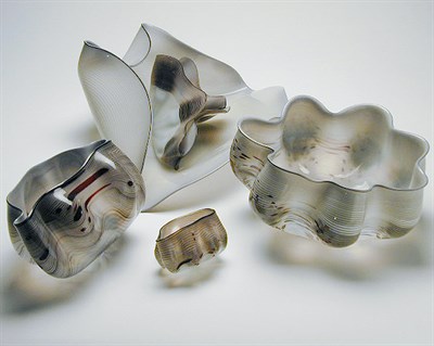 Lot 209 - Glass Seaforms Sculpture Dale Chihuly In five...