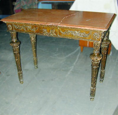 Lot 255 - Italian Neoclassical Painted and Gilt...