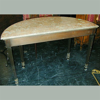 Lot 209 - Louis XVI Style Marble Top Parcel Gilt...