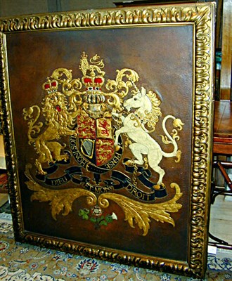 Lot 536 - French Leather Coat of Arms
