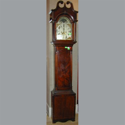Lot 460 - George III Mahogany Tall Case Clock