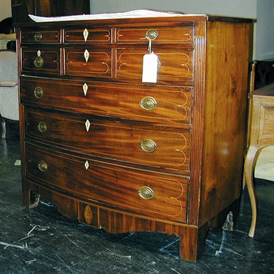 Lot 284 - Regency Inlaid Mahogany Chest of Drawers