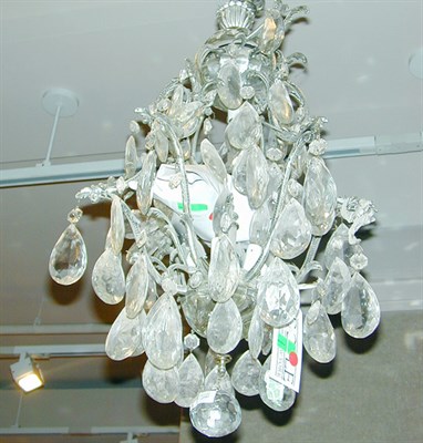 Lot 419 - Italian Rococo Style Silvered Metal and Cut...