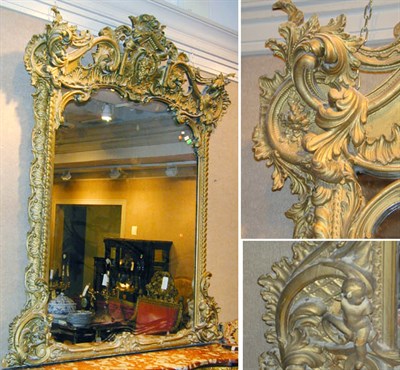 Lot 277 - Victorian Gilt Carved Wood Pier Mirror