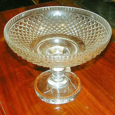 Lot 439 - Pair of Georgian Style Colorless Cut Glass...