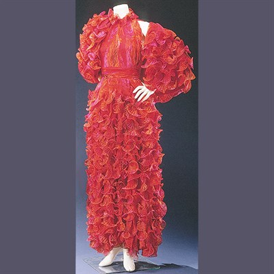Lot 609A - Travilla Ruffled Evening Ensemble American,...