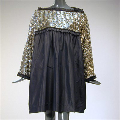 Lot 596 - Paco Rabanne Chain Mail and Silk Baby Doll...