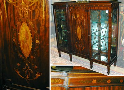 Lot 598 - Edwardian Mahogany Cabinet With two glazed...