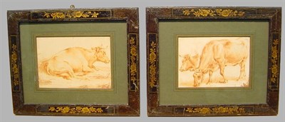 Lot 8 - Attributed to Nicolas Berchem BOVINE IN FIELD:...