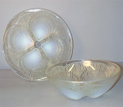 Lot 253 - Lalique Opalescent Bowl and Underplate