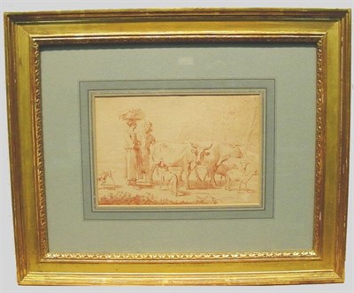 Lot 4 - Circle of Nicolas Berchem DROVERS WITH CATTLE...