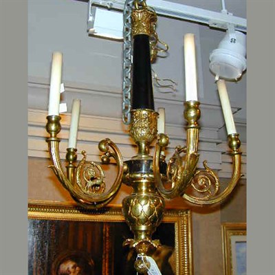 Lot 469 - Empire Style Gilt and Patinated-Metal...
