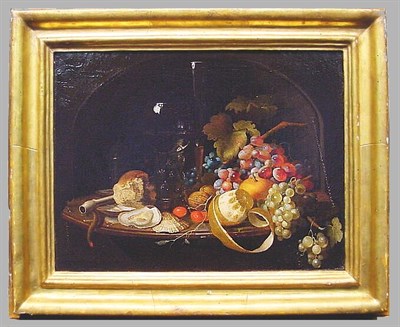Lot 145 - Manner of Abraham Mignon STILL LIFE IN A NICHE...