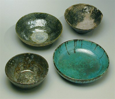 Lot 197 - Group of Four Pottery Bowls Lea Halpern In...