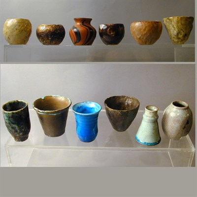 Lot 185 - Group of Pottery Vases and Bowls Lea Halpern...