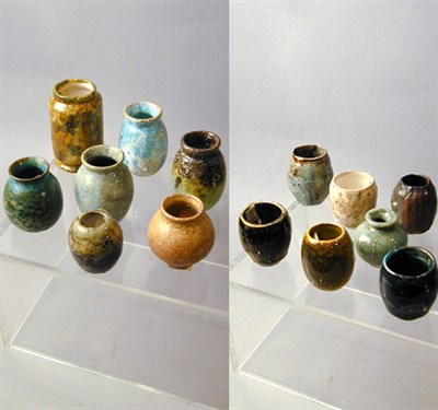 Lot 187 - Group of Pottery Cabinet Vases Lea Halpern...