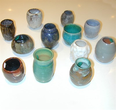 Lot 188 - Group of Pottery Cabinet Vases Lea Halpern...