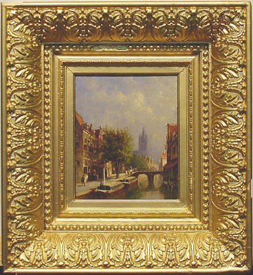 Lot 129 - Pieter Gerardus Vertin Dutch, 1819-1893 MOORED...