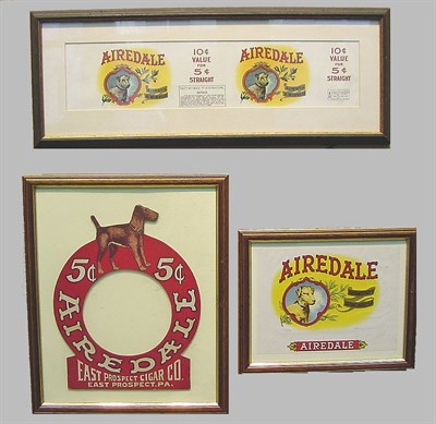 Lot 48 - Miscellaneous Group of Three Airedale Cigar...