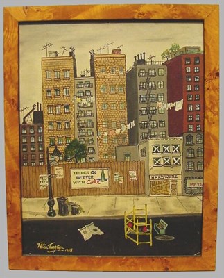 Lot 68 - Peter Turgeon 20th Century CITY STREET, 1965...
