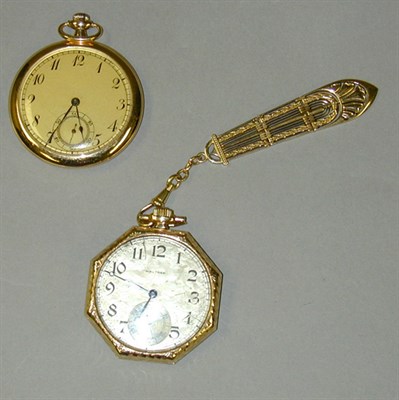 Lot 93 - Two Gold Pocketwatches 14 kt. yellow gold, the...
