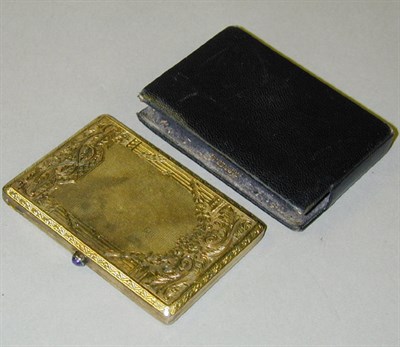 Lot 217 - Gold Cigarette Case 14 kt. yellow gold, of...
