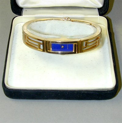 Lot 230 - Lady's Gold and Enamel Bracelet Watch 14 kt....