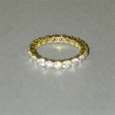 Lot 373 - Diamond Wedding Band 18 kt. yellow gold,...