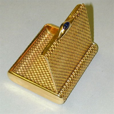 Lot 207 - Gold Cigarette Case 14 kt. yellow gold, the...